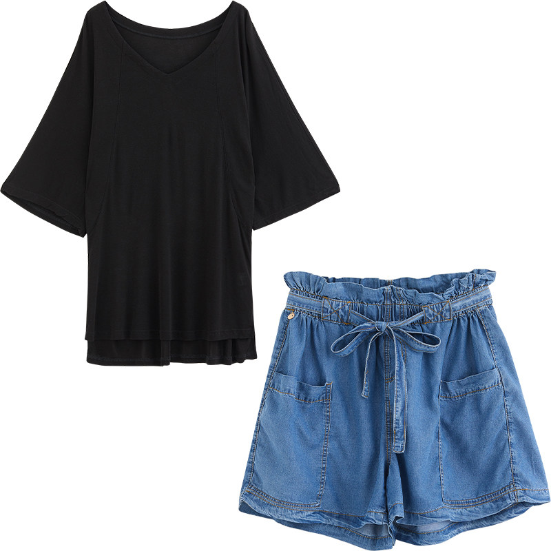 sellynear孕妇裤装宽松荷叶边短裤 sellynear孕妇直筒裤