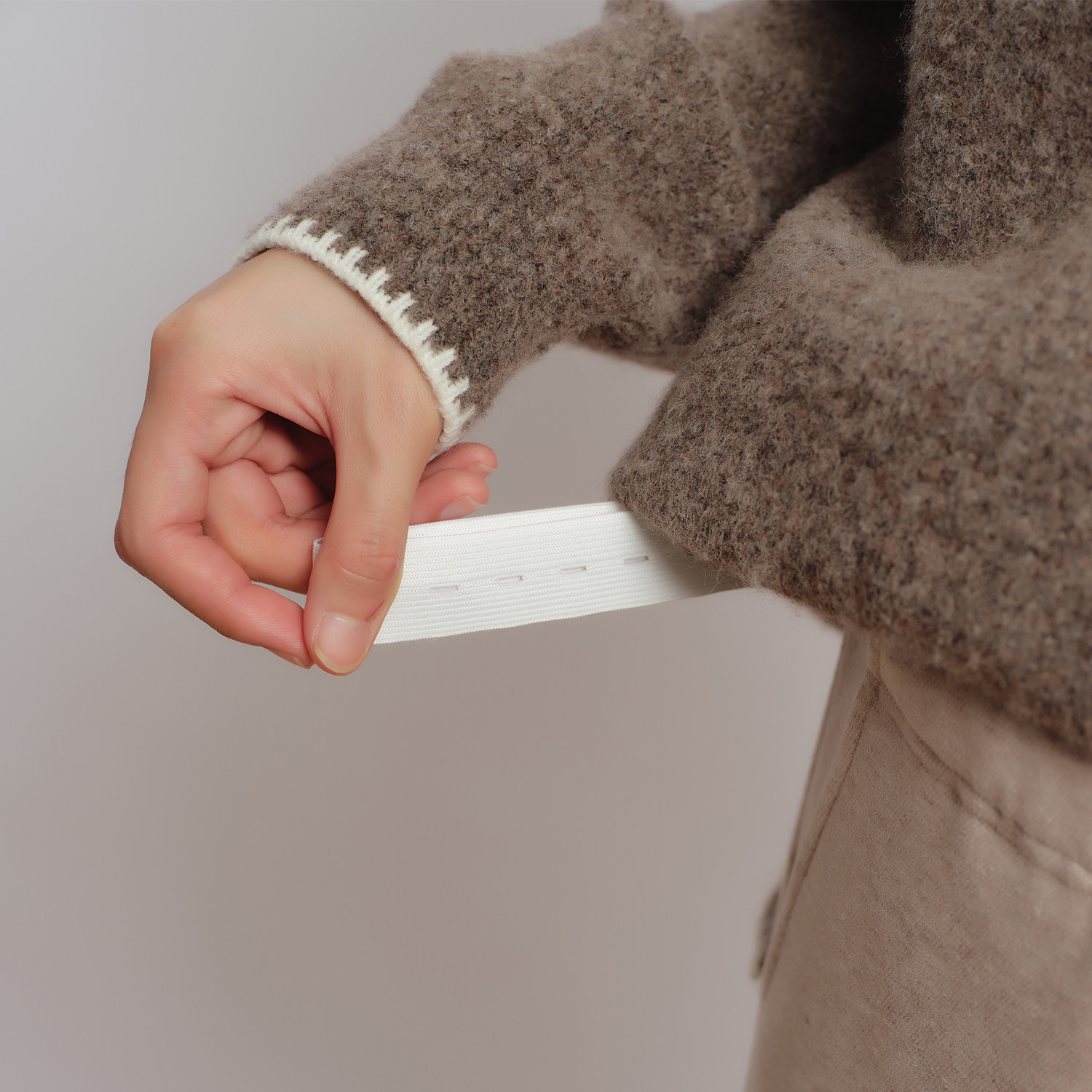 SELLYNEAR孕妇裤秋冬外穿新款时尚宽松舒适针织无托腹直筒九分裤,淘宝优惠券,粉丝福利购,淘宝优惠卷