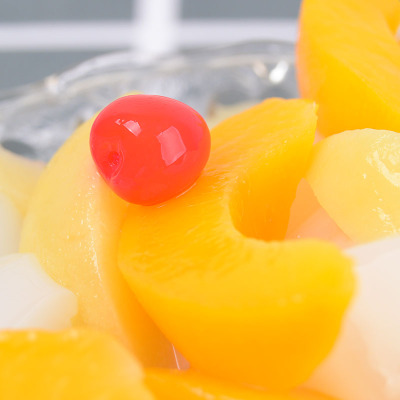 曾子山水果罐头黄桃罐头四瓶整箱草莓菠萝玻璃瓶装什锦椰果山楂