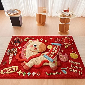 大号！新年入户门防滑地垫50*80cm[10元优惠券]-寻折猪