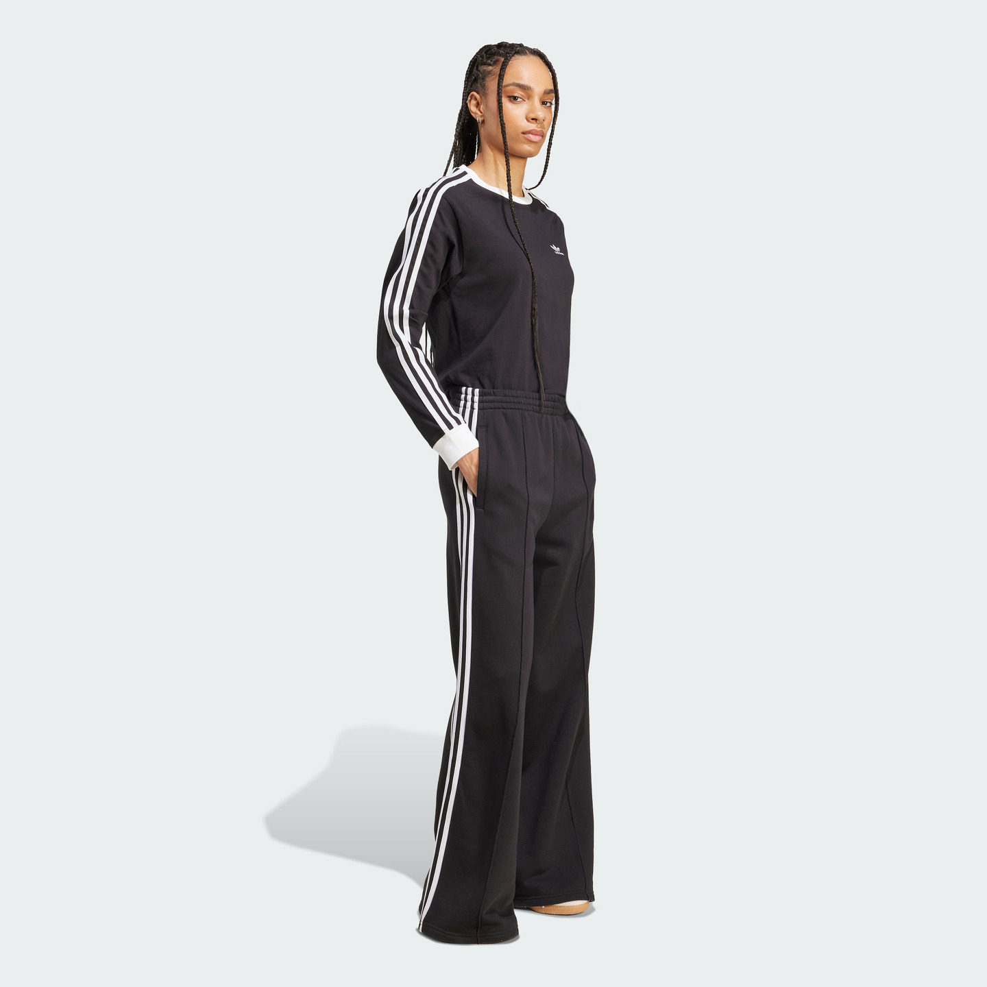 Same style adidas clover women's comfortable wide leg pants