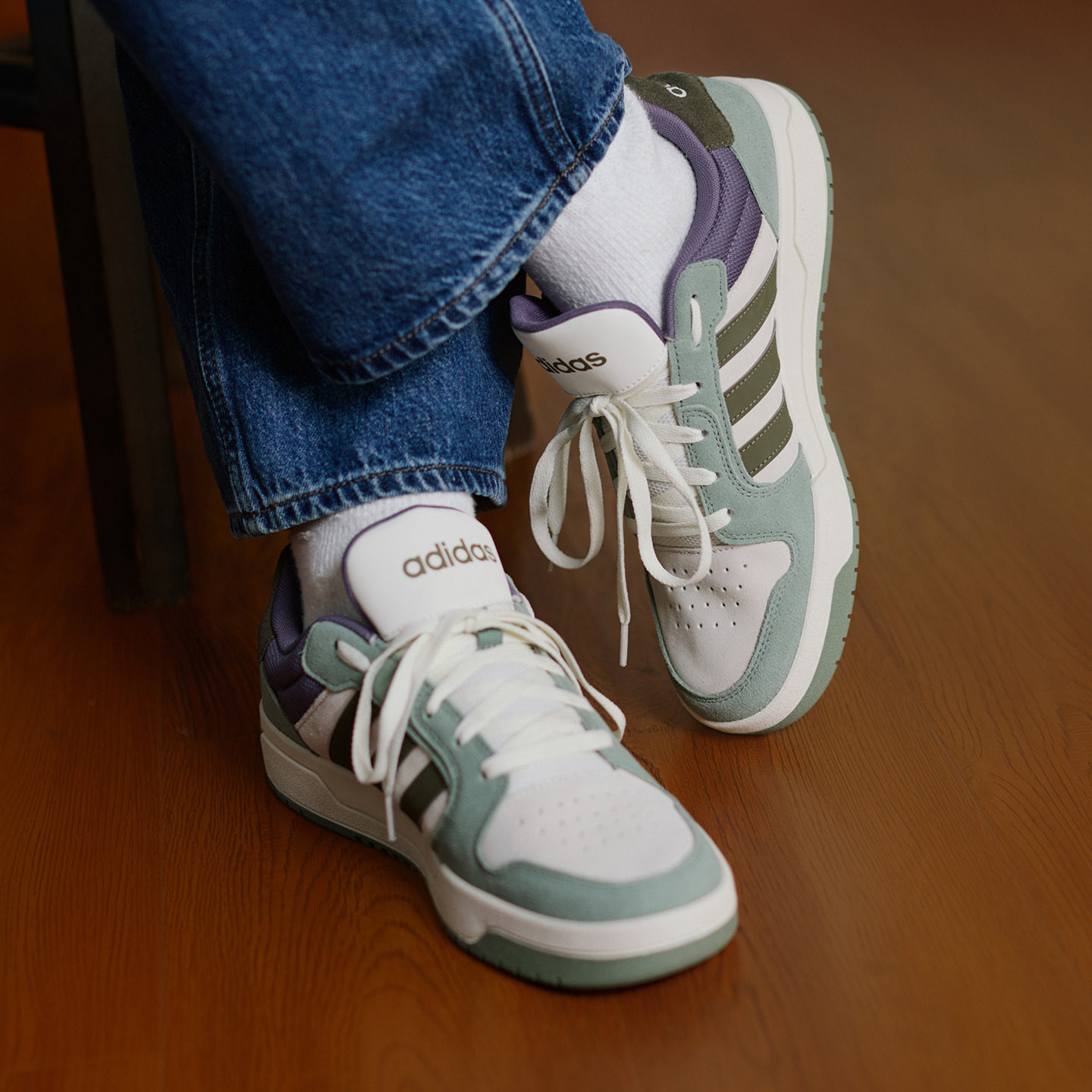 ENTRAP美式校园风运动鞋少年感复古篮球风板鞋男女adidas阿迪达斯,淘宝优惠券,粉丝福利购,淘宝优惠卷