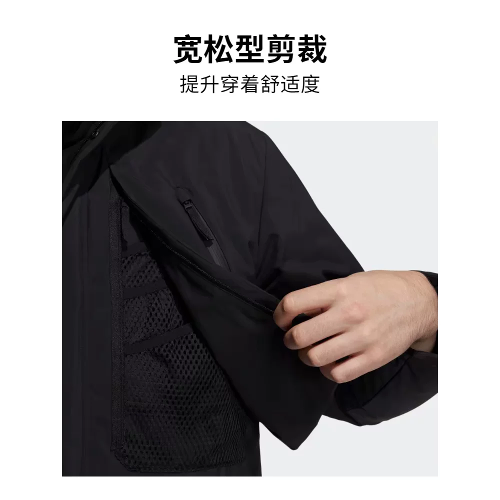 Adidas, velvet down jacket, duck down