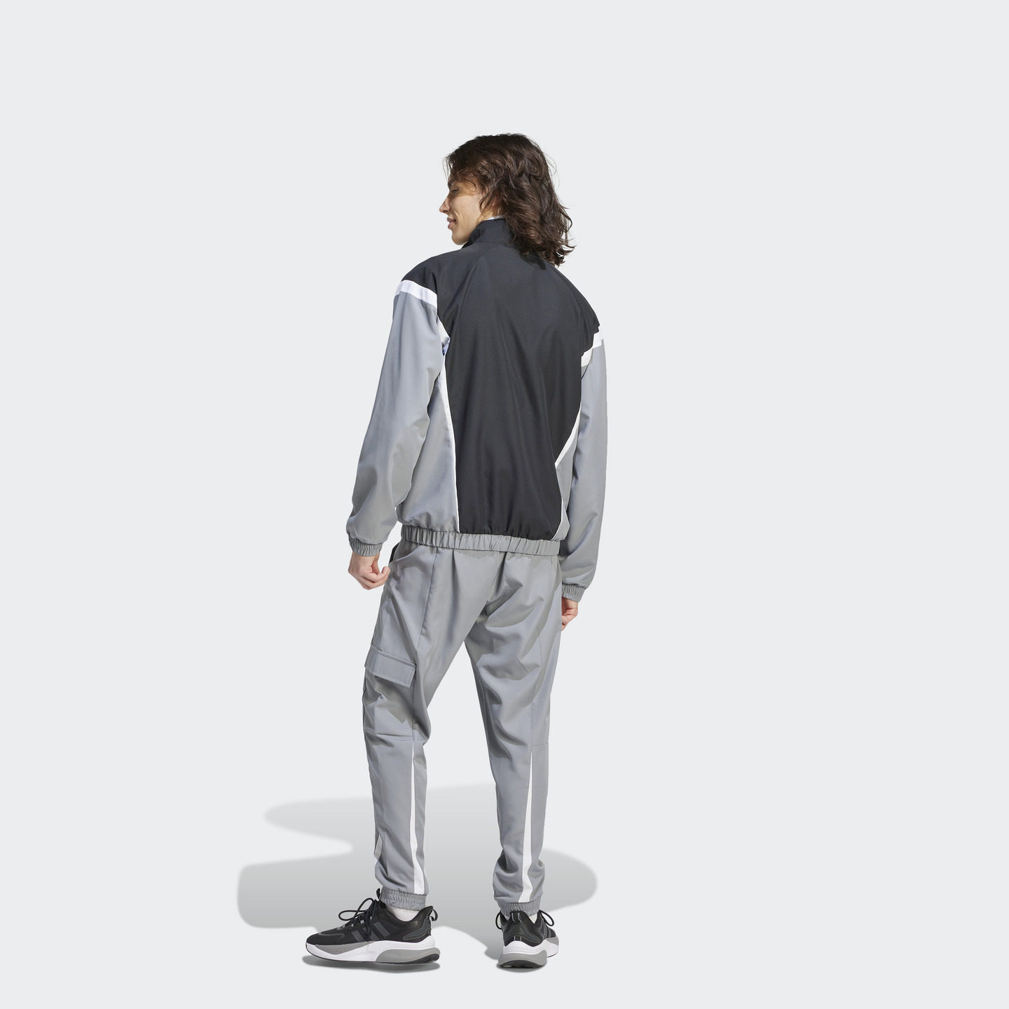 休闲立领长袖运动服套装男春季adidas阿迪达斯官方outlets轻运动