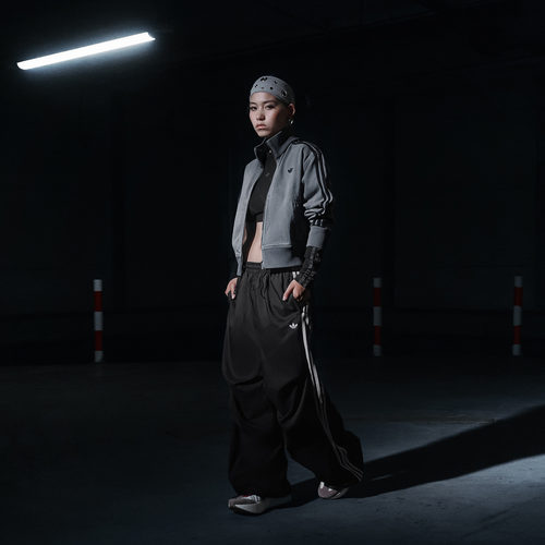 时尚宽松褶皱运动裤女装adidas阿迪达斯官方outlets三叶草 - 图1