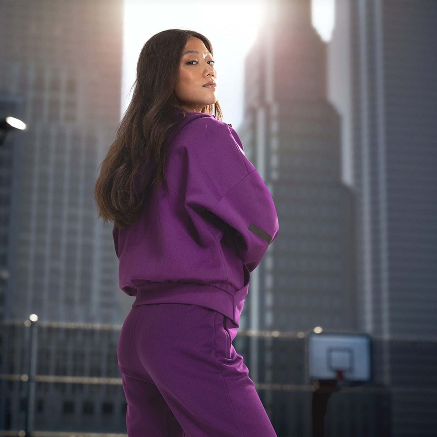 ADIDAS ZNE系列黑标制服亲肤柔软连帽外套女阿迪达斯轻运动 - 图0