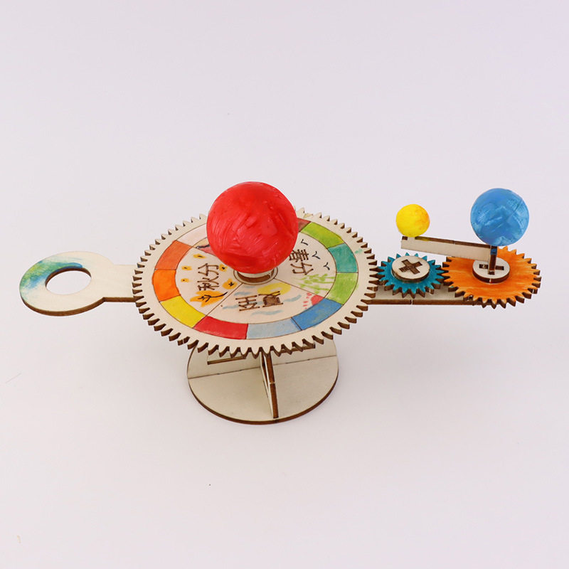 三球仪日地月太阳模型儿童手工DIY科技小制作学生天文玩具材料包,淘宝优惠券,粉丝福利购,淘宝优惠卷