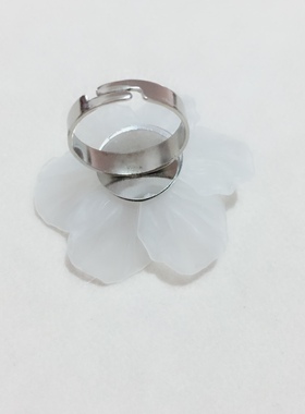 超仙花瓣水晶戒指指环古典唯美