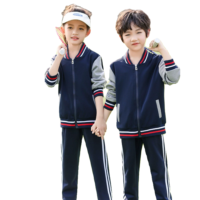 春秋季小学生校服三件套幼儿园园服大学生班服团体定制幼教工作服-图3