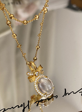 轻奢小众在逃公主水沫玉拉丝项链