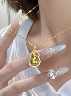 明星同款金刚杵葫芦吊坠项链女