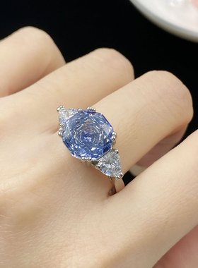 封底千禧玫瑰切割坦桑蓝八边项链