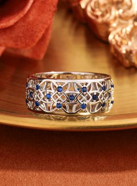 奢华高端设计新品微镶锆石戒指女