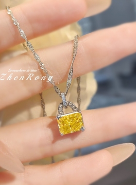 奢华高端设计流行高碳钻项链女