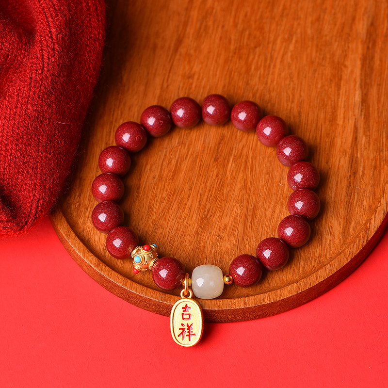 原矿朱砂官方旗舰店正品女学生手链 酷翠堂手链