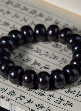 阿根廷绿檀金丝檀檀木算盘珠简约佛珠手串盘玩佩戴饰品