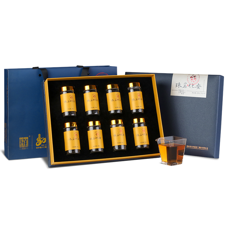 湖南安化黑茶正品白沙溪正宗湘尖天尖茶芽尖茶叶安化茗珠288g