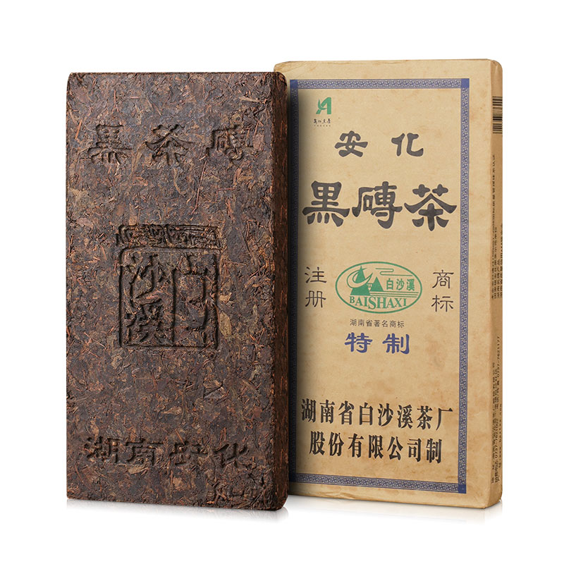 湖南安化安华黑茶正品白沙溪老砖茶正宗 2012年黑砖茶2kg - 图0