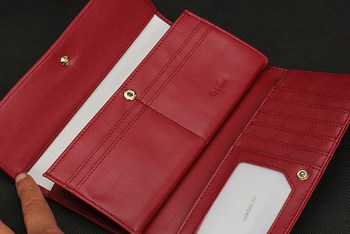 ຂອງຂວັນວັນແມ່ Goldlion Women's Wallet New Counter ຂອງແທ້ ກະເປົາເງິນໃບຍາວ ເງິນ Clip ບັດ Slot 30% Off