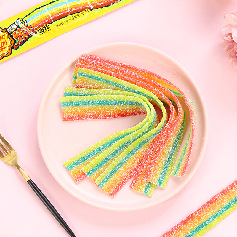 阿尔卑斯珍宝珠酸条糖果酸甜果汁长条彩虹橡皮糖酸沙软糖儿童零食,淘宝优惠券,粉丝福利购,淘宝优惠卷