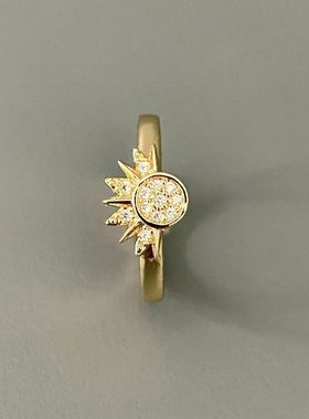 Vintage 古着 | Sun and the Moon 日月同辉戒指情侣闺蜜高级指环