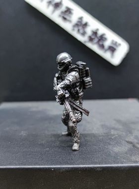 纯铜做旧 加特林 1/35现代兵人模型 美军海豹突击队队员 手办军人