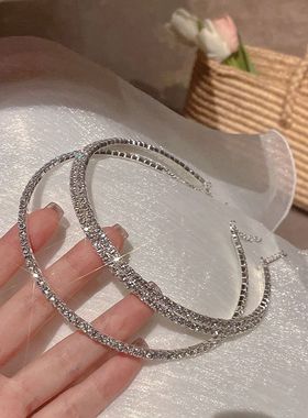 奢华满钻项圈2022年高级感小众锁骨链ins网红叠戴颈链choker短款