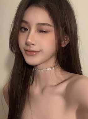 BXA精致感爆棚丨简约锆石锁骨链轻奢小众设计高级感项链项圈女