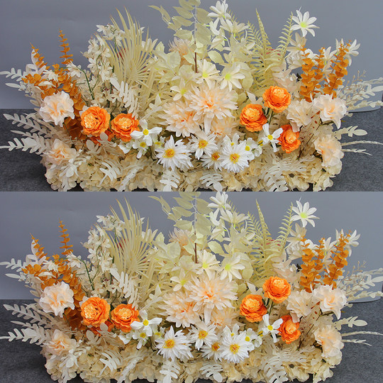 Wedding flower arrangement, artificial flowers, wedding decoration