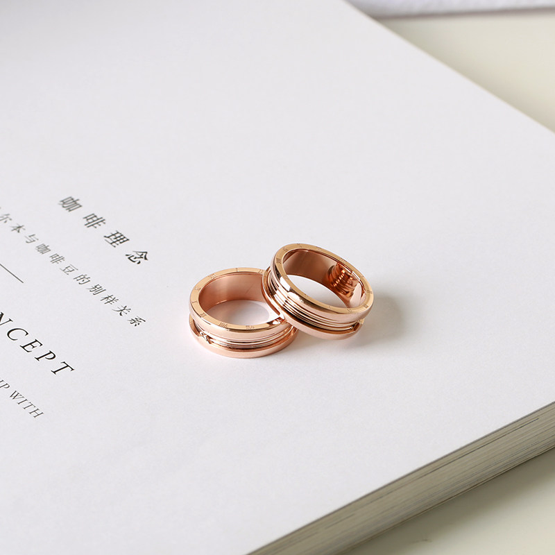 梓琦韩版个性潮人设计简约女戒指环 梓琦戒指/指环