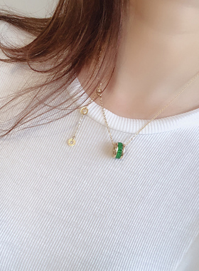 小蛮腰项链潮人时尚14K包金ins