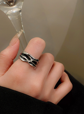 小众设计感不规则开口戒指