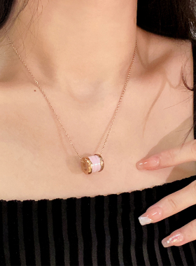 钛钢百搭高级感陶瓷项链