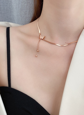 小众设计项链女锁骨链INS冷淡风