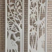 Factory Pro-Hollowed-out Partition Sculpture Flower Board Xuanguan Suspended Ceiling Screen Background Wall Through Flower Board Chinese Style Solid Wood Flower