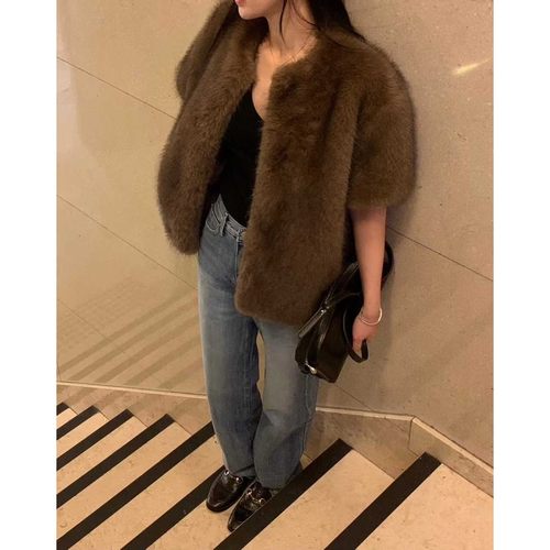 八1211韩国东大门运动瑜伽外套短款大衣区4533786冬季浪漫正品 - 图1