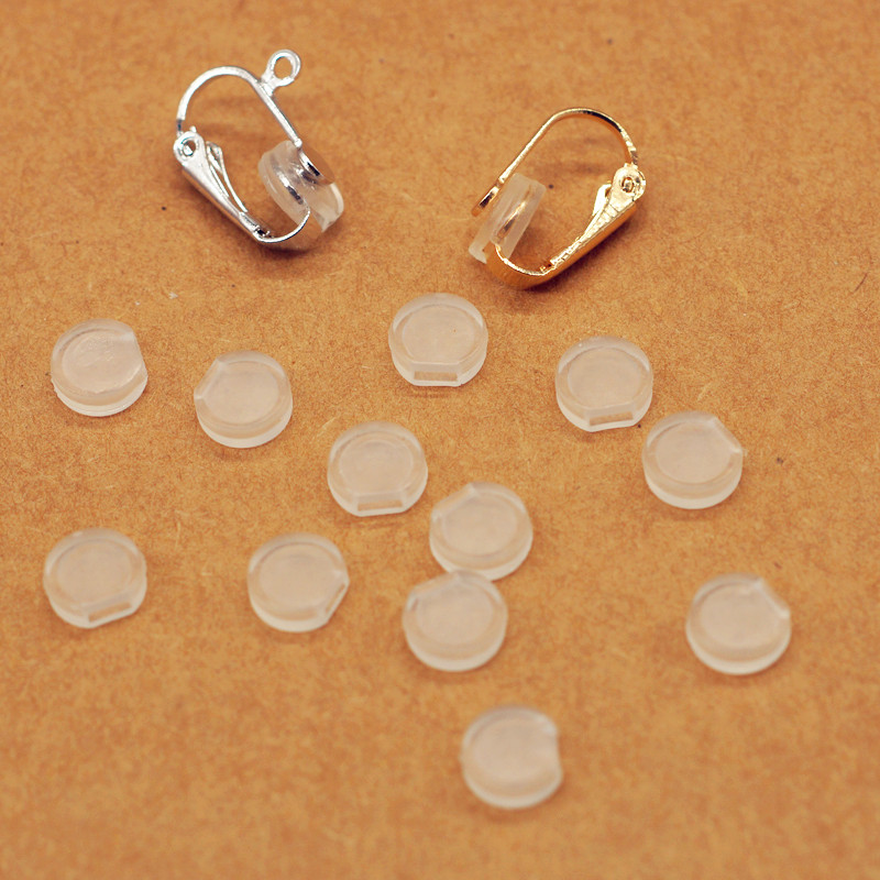 50PCS Anti-Pain Earrings Pad Ear Clip Silicone Cushions DIY Jewelry FindinCAYC