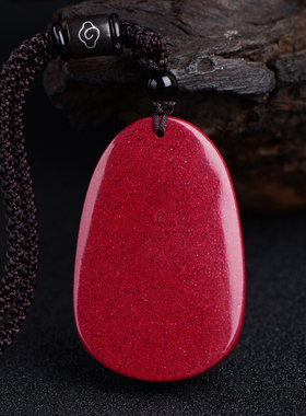 天然原矿朱砂生肖本命佛虚空藏吊坠女牛虎守护神情侣护身项链饰品