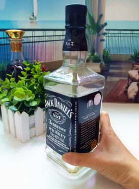 黑色四方玻璃仿真摆件酒柜装饰品