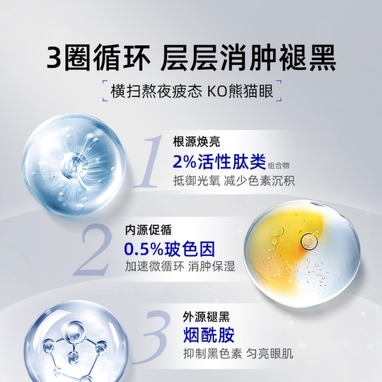 眼霜淡化黑眼圈细纹提拉紧致眼袋抗衰黑色素沉淀去除神器女男专用