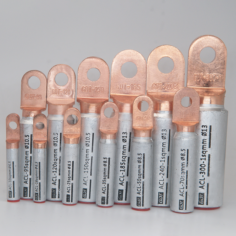 圆头铜铝鼻ACL-10/35/70/120/185/300塑壳用欧标改进型铜铝过渡鼻 - 图2