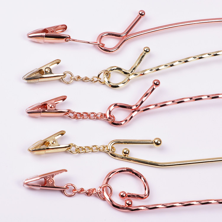 金属内衣架服装店加粗防滑女士内衣挂内裤文胸架子金色夹子包邮,淘宝优惠券,粉丝福利购,淘宝优惠卷