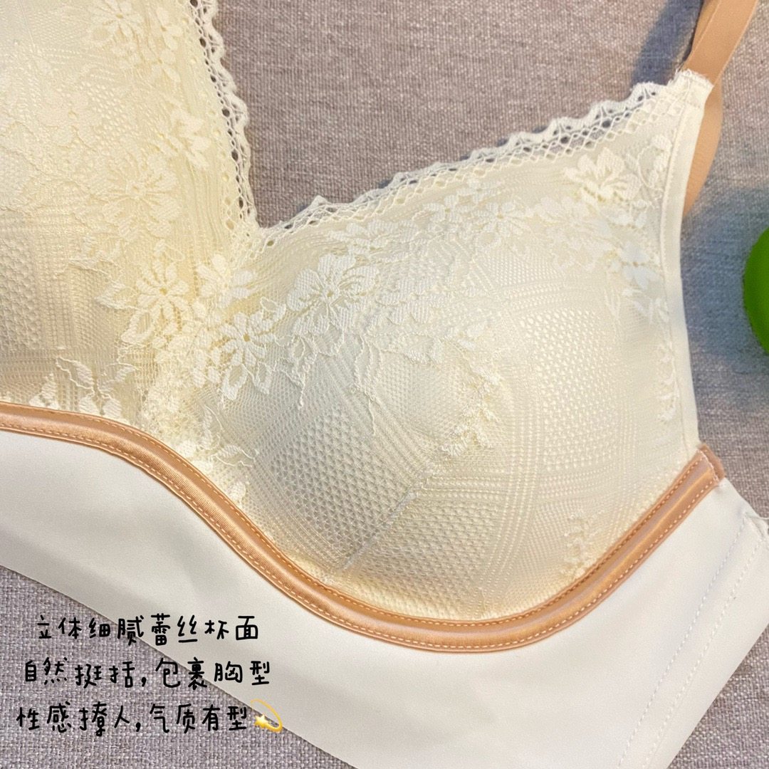 法式轻奢养护聚拢上托收副乳文胸 幔淑葶文胸