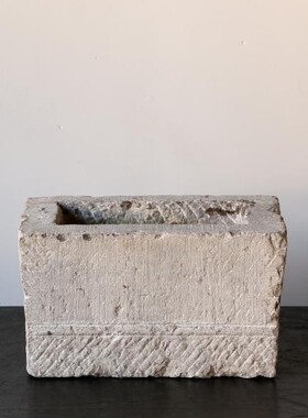 清代老物品石盆古石雕古董古玩真品收藏古代古艺术庭院老东西装饰