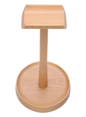 头戴式网吧游戏耳机支架电脑耳麦挂架黑胡桃家居式耳机支架