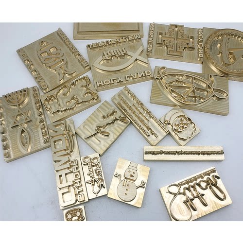 铜模logo定制皮具烫印热压模烫金活字数字模铜印章蛋糕烙印雕刻模 - 图2