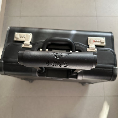 空姐飞行员真皮压印把手套飞行箱手柄套航空拉杆箱扶手套拉手防护 - 图2
