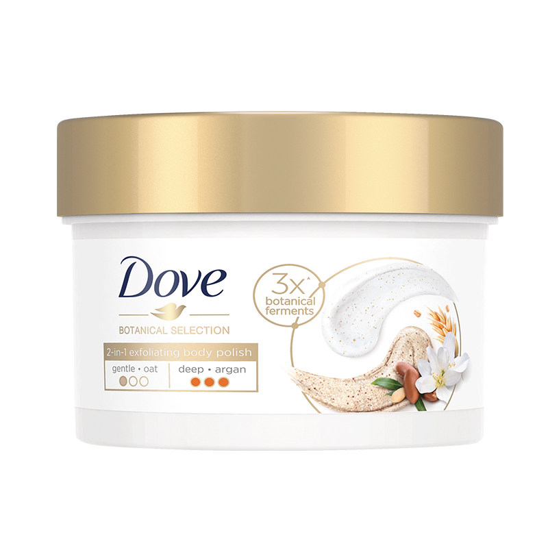 多芬发酵鸳鸯碗双色冰淇淋磨砂膏 杜超居家日用身体磨砂膏/去角质膏