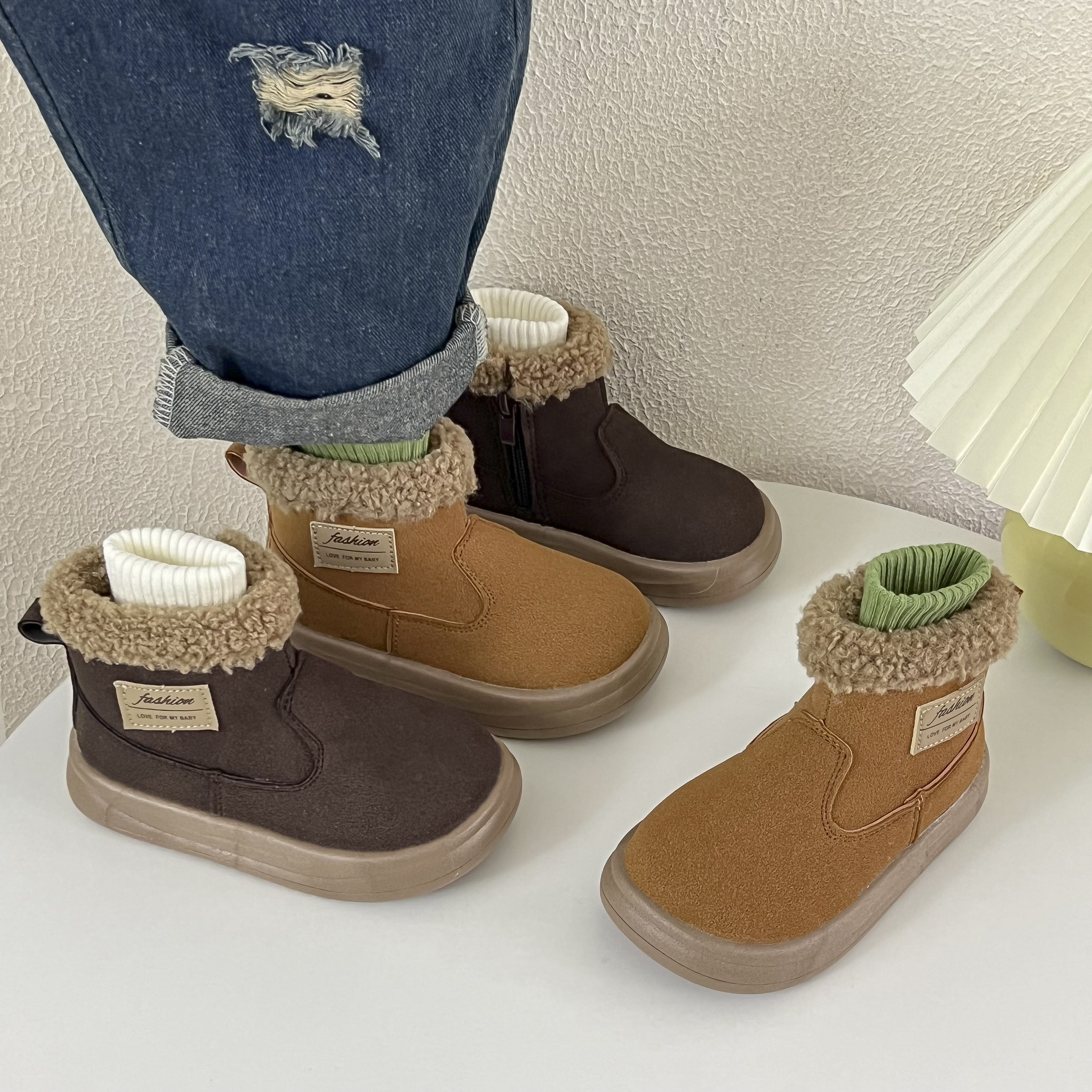 儿童雪地靴软底加厚保暖棉鞋2025冬季新款女童鞋加绒靴子男童棉靴,淘宝优惠券,粉丝福利购,淘宝优惠卷