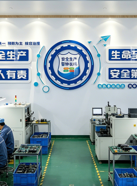 安全生产工厂车间励志标语墙贴